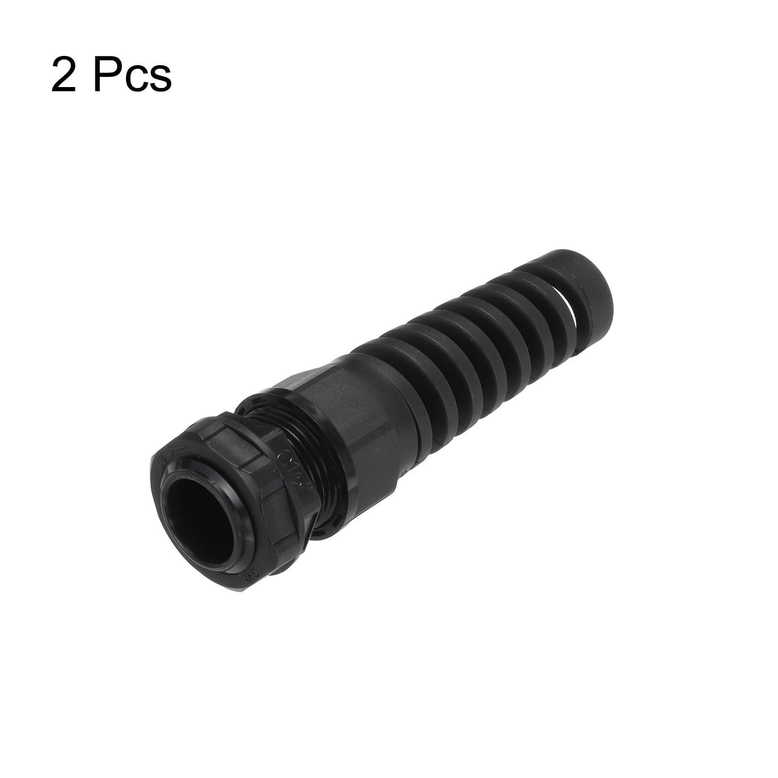 2 pz G1/2" pressacavo impermeabile IP68 6-12 mm regolabile cavo connettore a spirale in nylon guarnizione per cavo filo, nero