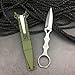HUAAO SOCP Fixed Blade Dagger with Green Kydex Sheath, for Collections, Gifts, Camping Self Defense