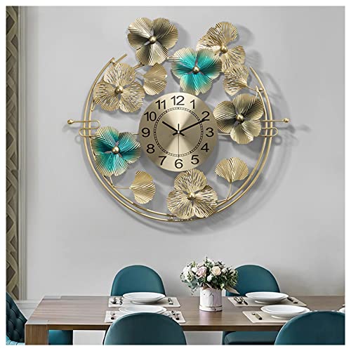 Horloges murales silencieuses sans tic-tac métal moderne déco salon - 7