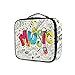 Produktbild Reise tragbare Kulturbeutel Beauty Tools Kosmetik Zug Fall Kunst Bunte Musik Gekritzel Make-up Tasche Lagerung