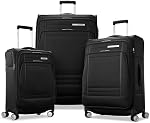 Samsonite Uplift Lightweight Softside Expandable Luggage, Black, Carry-On, Uplift Softside Luggage with Spinner Wheels