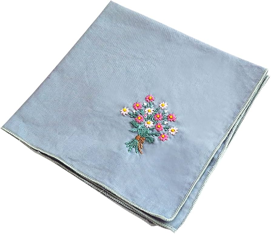 Amazon.com: BYVUTE Handkerchief Embroidery DIY Kit, Floral