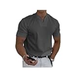 2024 Men Gentlemans Business Short Sleeve Fitness T Shirt, Beach Shirts for Men, Medium, White
