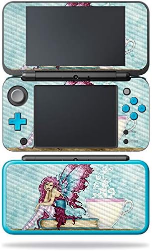 MightySkins Carbon Fiber Skin for Nintendo New 2DS XL - Game Kid | Protective, Durable Textured Carbon Fiber Finish | Easy to Apply, Remove, and Change Styles | Made in The USA