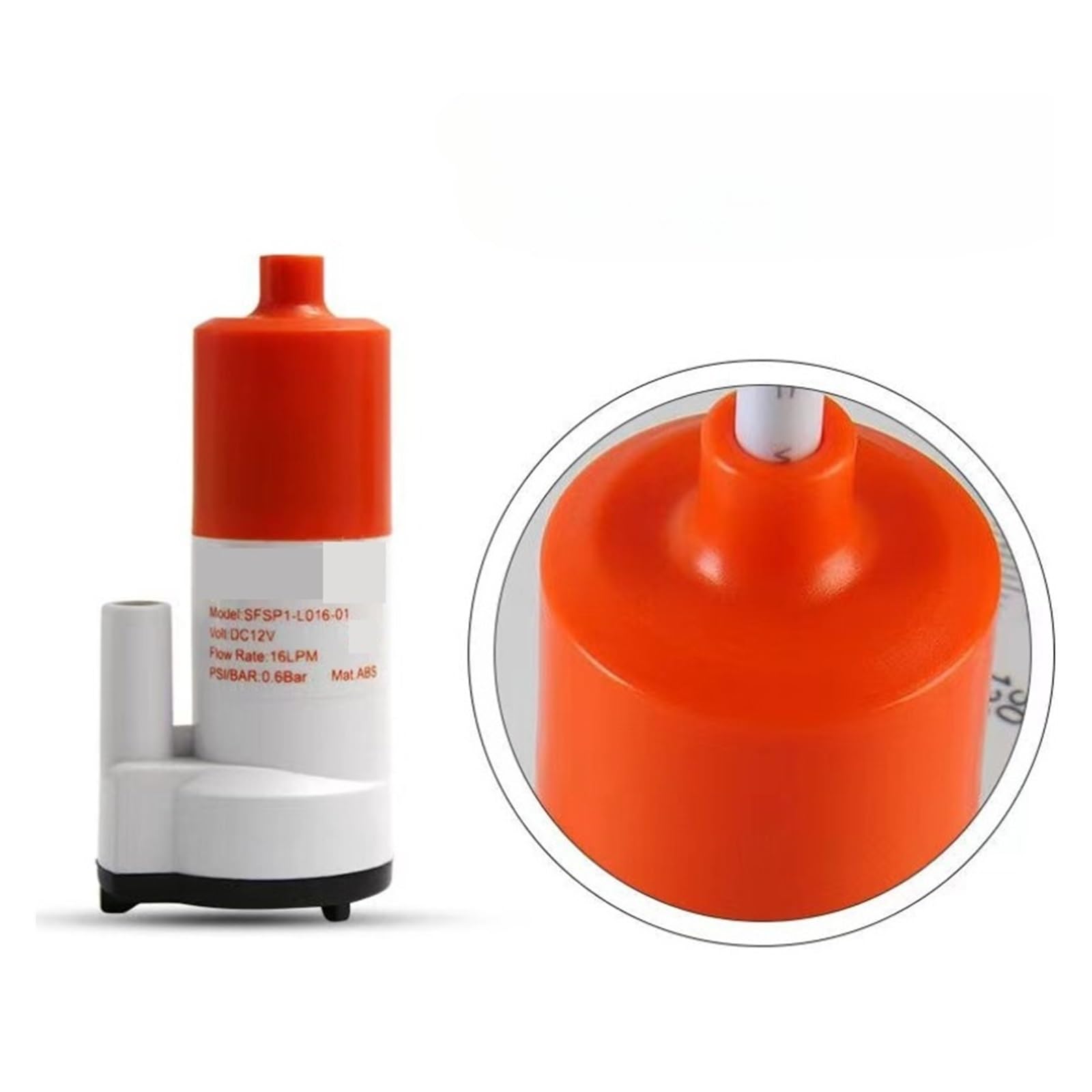 Bomba Sumergible Portátil De 12/16LPM, Mini Bomba De Agua De Sentina Portátil De 12V CC For Juego De Té De Yate RV, Grado Alimenticio (Size : SFSP1-L016-01)