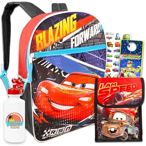 Disney Cars 3 Backpack and Lunch Set Cover