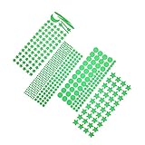 UPKOCH 637個夜光星月 ネーション 壁面装飾シール 子供部屋用 ライトグリ