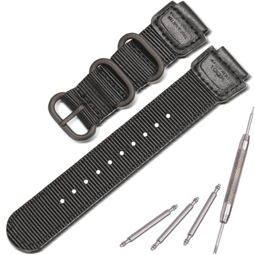 Bracelet montre nylon 18mm compatible avec Casio AE1200WH F108WH A168WA W800HG