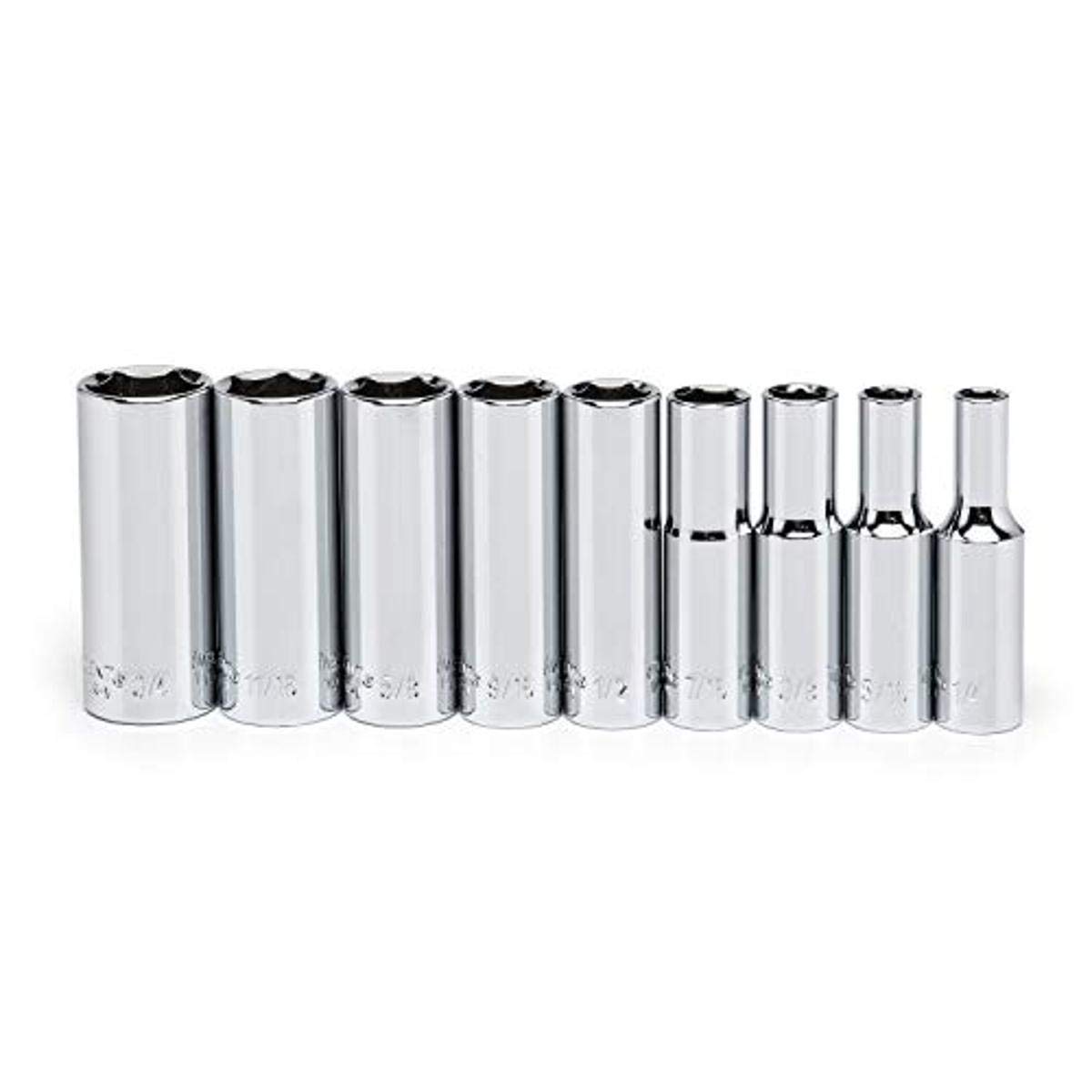 Amazon.co.jp: Crescent 9ピース 3/8インチ ドライブ 6ポイント