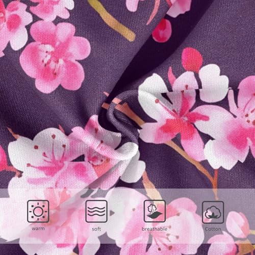 Florals Girls Underwear Toddlers 2t Cotton Panties Little Girl Pink Cherry Blossom Flowers Briefs Kids Undies3