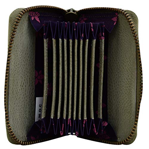Image of Anuschka Women's Genuine Leather Credit & Business Card Holder | Hand Painted Original Artwork | Gentle Giant