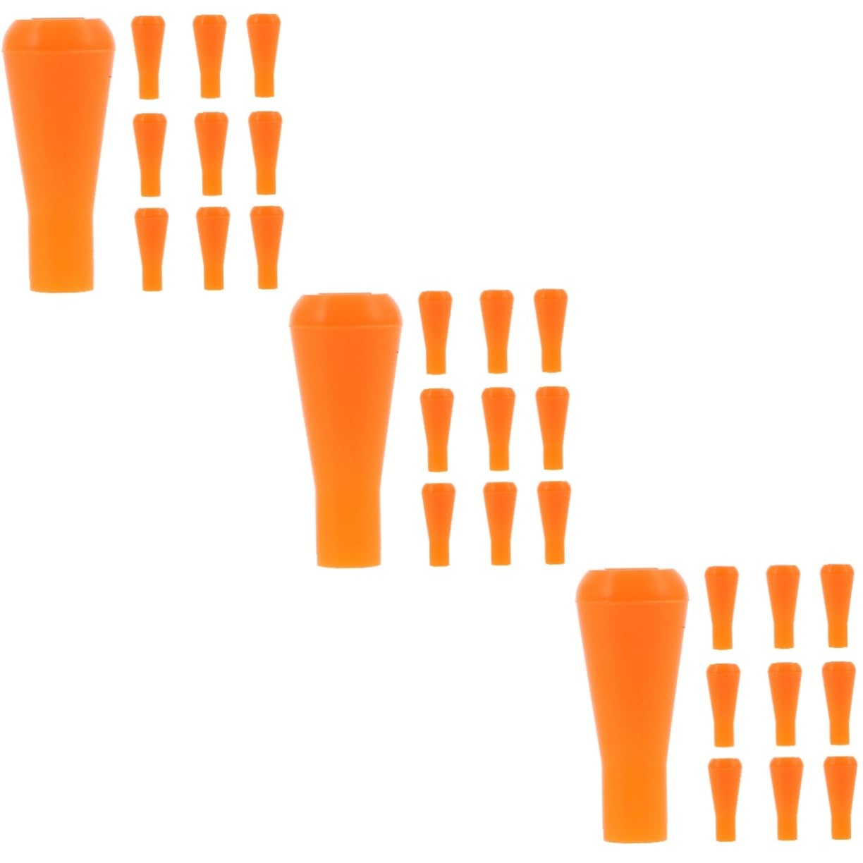 BESPORTBLE 4sets Arrowheads Set Replacement Rubber Tips for Targets Practice 10pcs*4