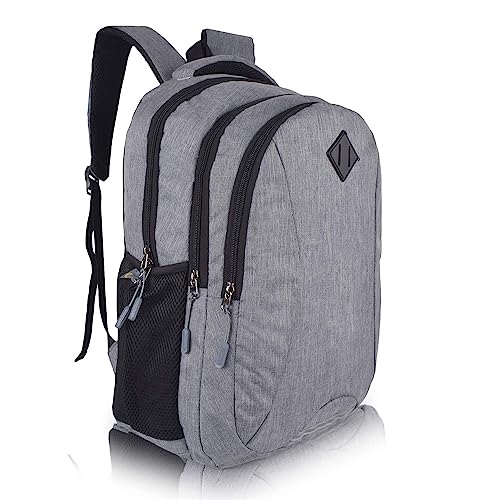 Half Moon 34 L Water Resistant 15.6 inch Laptop Bag/Backpack for Men Women Boys Girls/Office School College with Padded Laptop Compartment (Grey)