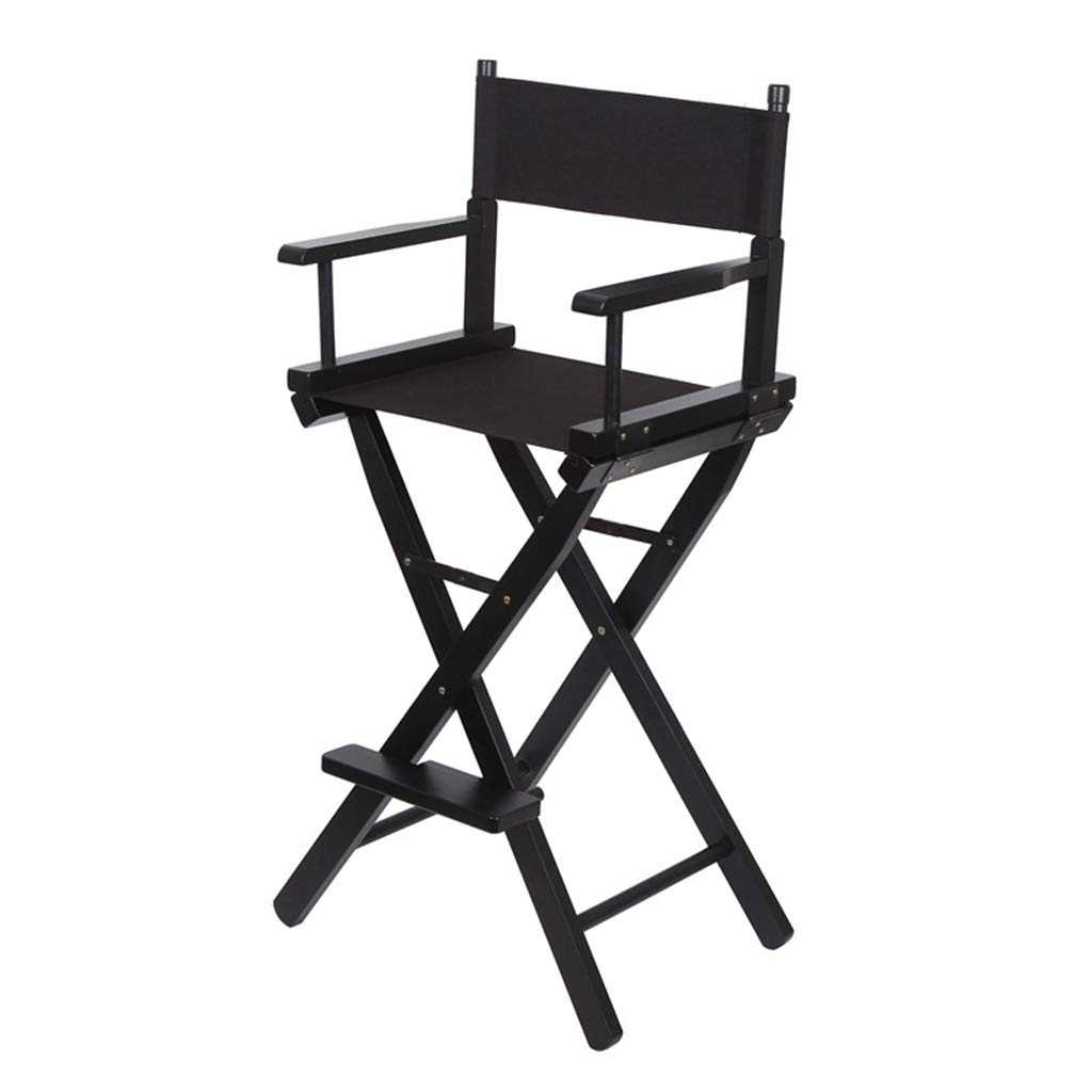 SHYM Portable Director Chair Folding Chair with Canvas Back Humanized Design Hardware Accessories Green Varnish Comfortable Sitting
