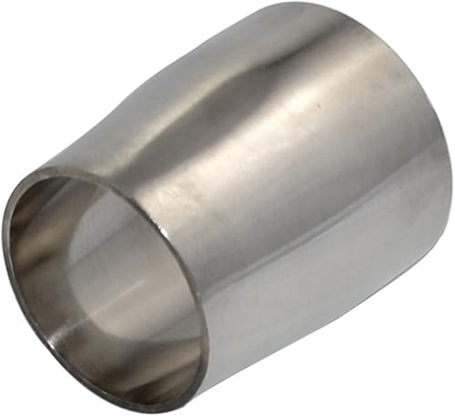 Acoplamiento reductor concéntrico sanitario de tubo de 1.772 in a 1.260 in de 1.75 a 1.25 pulgadas, montaje de tubería de acero inoxidable 316