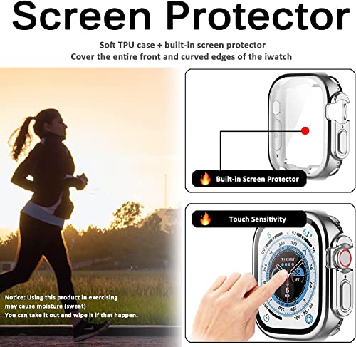 MIiimall Compatible with Apple Watch Ultra 2 49mm Case with Built-in Screen Protector, Soft TPU Shell Anti-Scratch - Image 4