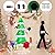 7FT Christmas Inflatables Tree with Santa Claus & Snowman, Lighted Christmas Inflatable Decorations, Giant Xmas Blow up Holiday Decor for Indoor Outdoor, Yard, Garden, Lawn, Home