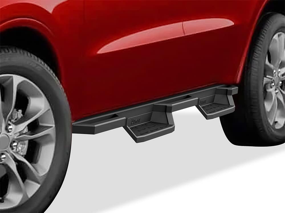 APS Stainless Steel Pocket Steps Running Boards Side Bars Compatible with Dodge Durango 2011-2026 (Will Not Fit Models with OE Skirt Cladding or Diesel Model) (Drilling Required)