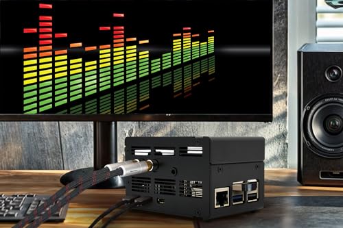 Boîtier Raspberry Pi 5 pour intégrer les modules audio IQaudio DAC