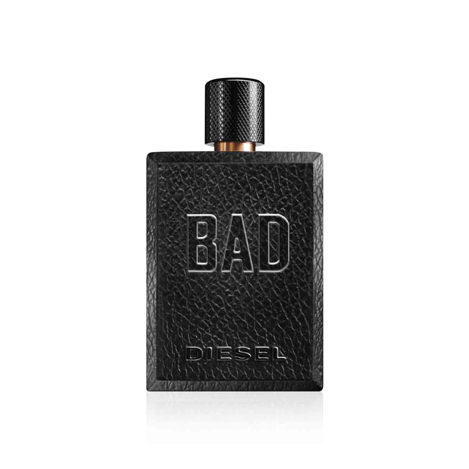 Diesel BAD Eau de Toilette Uomo, Profumo Uomo Fresco e Seducente, Fragranza Legnosa Aromatica, Note di Bergamotto, Caviale e Tabacco, A Lunga Durata, Profumo di Lusso per Uomo