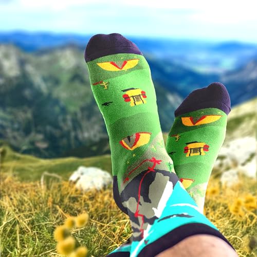 Hiking Socks - Perfect Outdoor Gifts for Outdoorsy Men and Women, Funny Christmas Socks for Hikers, Ideal Fitness Stocking Stuffers, Hiking Must-Haves, Essential Sports Accessories, Unique Hiker Gifts4