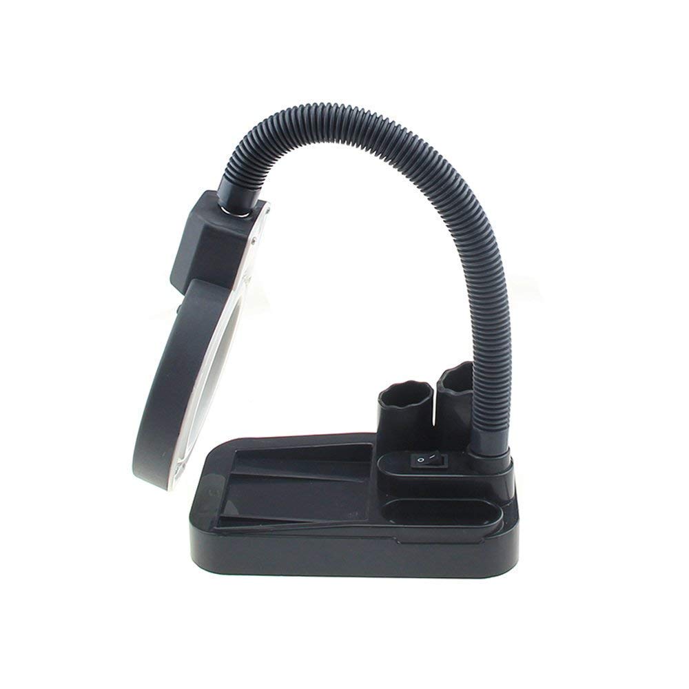 Lenti d'ingrandimento Lente d'ingrandimento da tavolo, Lampada da scrivania, Lettura per uomo anziano Lampada a LED Lettura Riparazione Riparazione telefono cellulare Illuminazione Lente d'ingrandimen