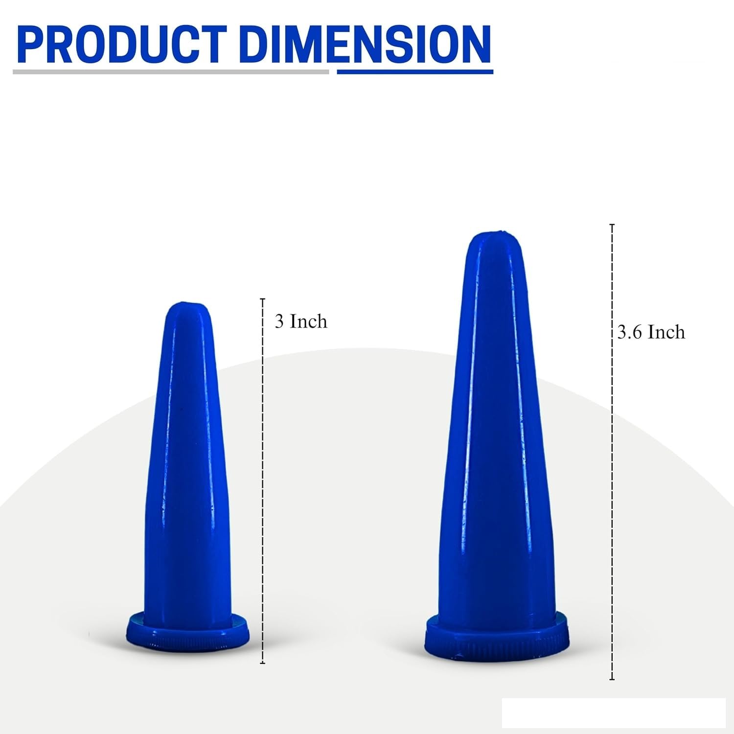 Anal Dilator Rectal Pack of 2 (Large, Small Size) Blue