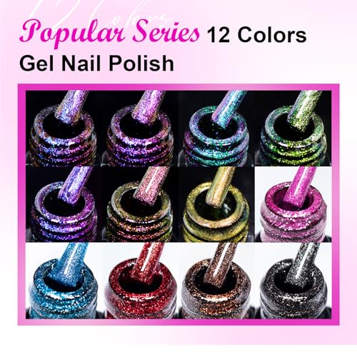 Set de Esmaltes Gel Ojo de Gato 12 Piezas miniatura 7