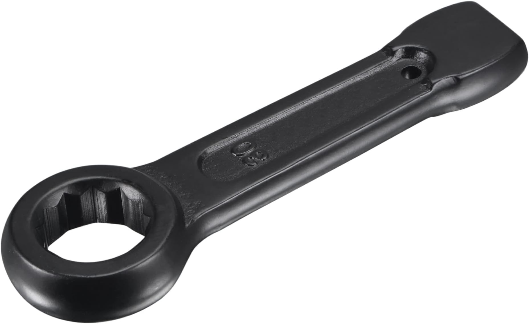 uxcell 30mm Box End Striking Ring Wrench, High Tensile Steel Single Head Spanner Hand Tool