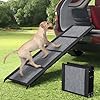 Fixwal Dog Ramp for Car 63 Long 17 Extra Wide Dog Car Ramp Up to 250LBS Enter A Car SUV Truck Folding Portable Pet with Non Slip Rug Surface for Medium Large Dogs