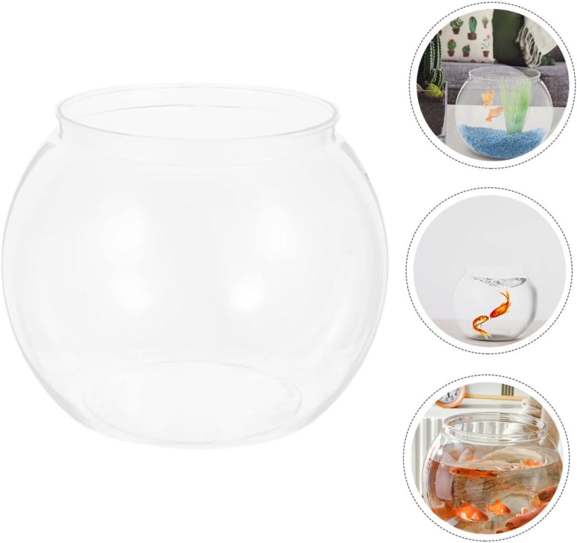 Didiseaon 4pcs Fish Bowl for Desk Unbreakable Fish Tank Ornament Aquarium Decor for Home -catching Versatile Desktop Decoration