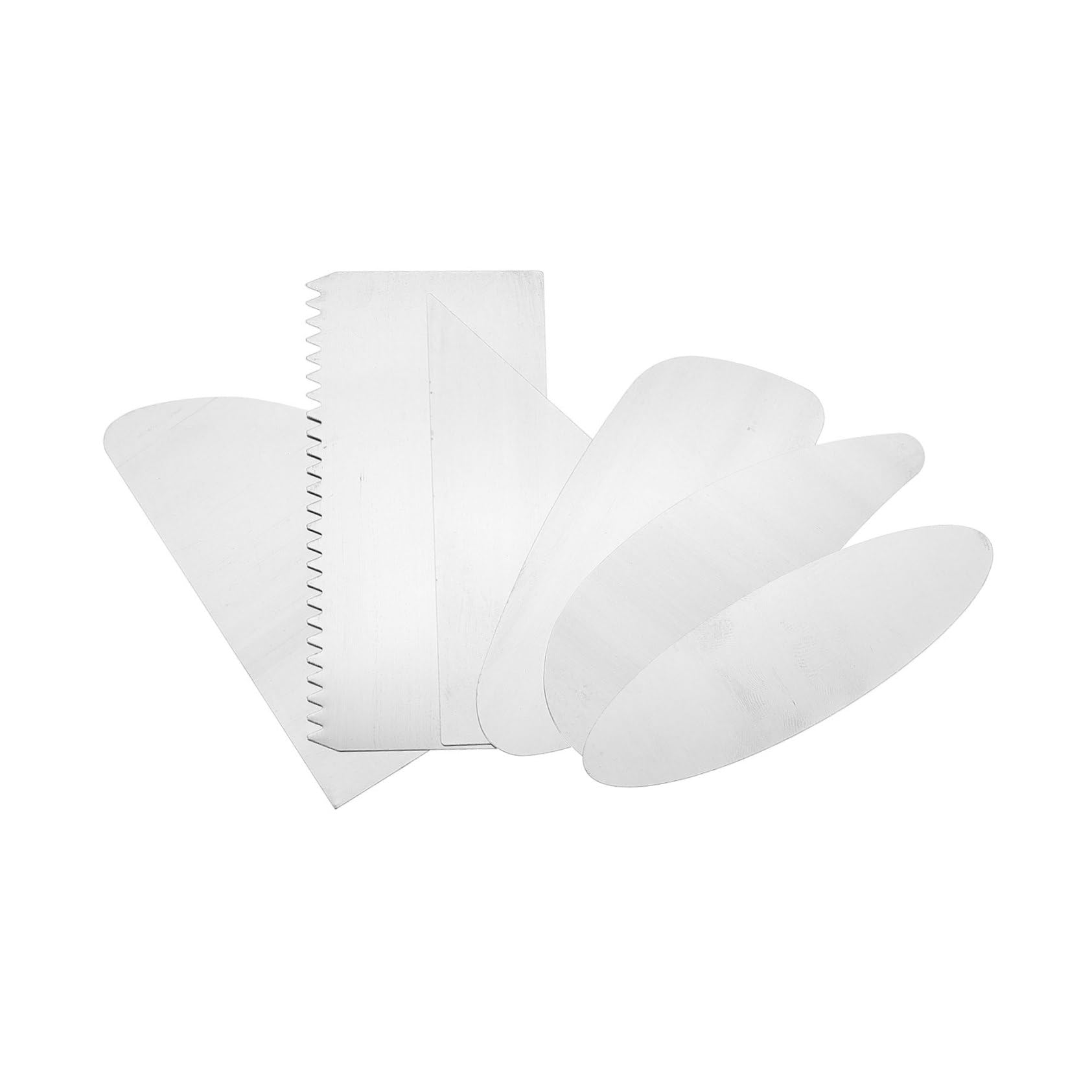EXCEART 5 Set Raschietto per Argilla Raschiatore Mastice Ceramica Scultura Strumenti Professionali per Raschiare L'argilla Strumenti Fai da Te in Argilla Acciaio Inossidabile 6 Pezzi*5