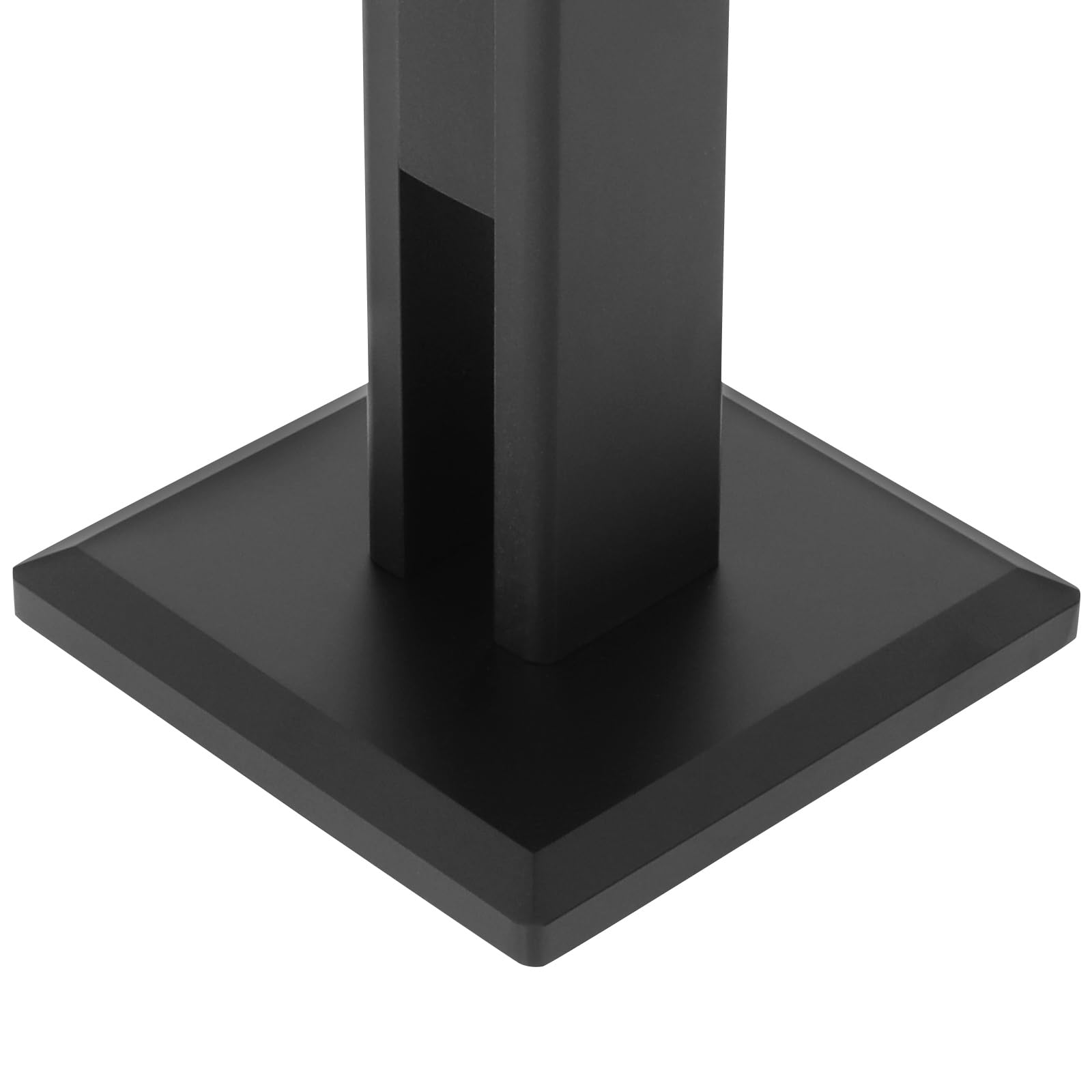 Juego de 2 soportes para altavoces, soporte de suelo con almohadillas antideslizantes. Capacidad máxima de carga: 30 kg. Rango de altura ajustable de 65 a 85 cm. Fácil montaje para barras