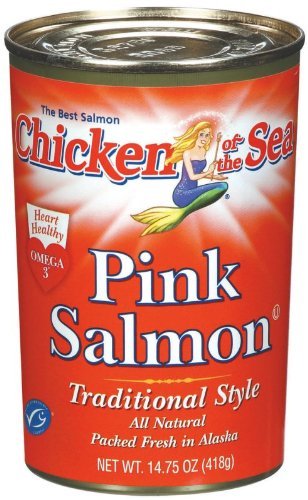 Chicken of the Sea Pink Salmon Traditional Style, 14.75oz Cans (Pack of 6)