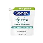 SANEX - Null% Moisturising Shower Gel - All Skin Types - Eco Refill Pack Shower Gel - 500ml