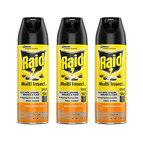 Raid Multi Insect Killer, Orange Breeze (15 Ounce (Pack - 3) Raid Multi Insect Killer, Orange Breeze (15 Ounce (Pack - 3)