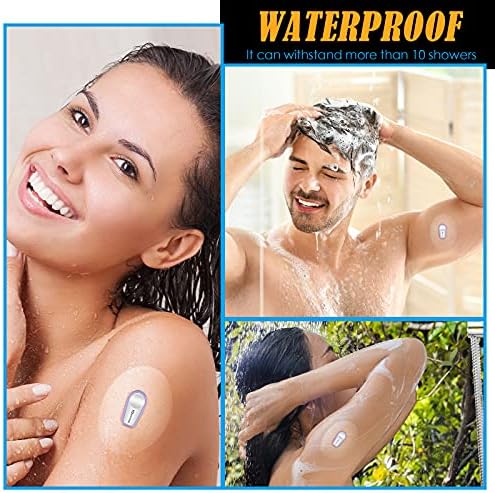 Miniatura 5 de Nuanchu Paquete de 64 parches adhesivos transparentes e impermeables para sensores de ducha transparentes estilo libre, parches de cinta de