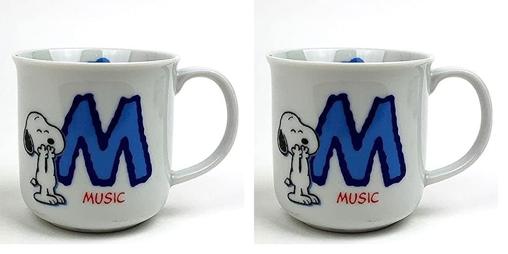 Amazon.co.jp: スヌーピー イニシャル マグ M (× 2) : ホーム＆キッチン