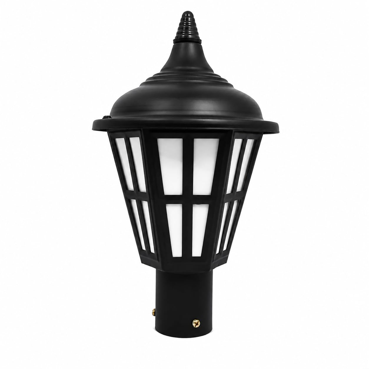 Outdoor Gate Pillar Post Light, Black Lantern Style | Waterproof All-Weather, LED Compatible, Easy Installation, Durable Body, Gate/Wall/Pillar Fit-image-33