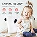 Choc chick Toddler Pillow,20X12Inches Machine Washable Soft Hypoallergenic Kids Pillows,Child Cute Animal Design Perfect Toddler Pillows for Sleeping (Panda)