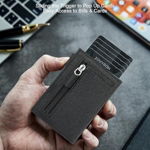 Wallet for Men Slim Smart Pop Up Wallet RFID Card Holder Wallet Mens Minimalist Small Wallet with Money Clip3