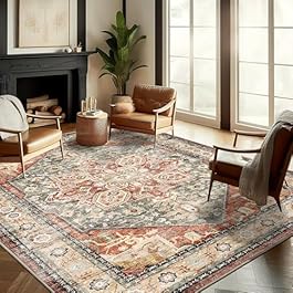 Washable Area Rug 9’x12′...