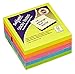 Snopake Adhésif Note Cube 76x76mm Neon/Couleurs assorties (450 Feuilles/Cube) ref 11702