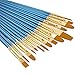 Produktbild 50 Pinselset Malen Schule Künstlerpinsel Set Premium Nylon Pinsel für Aquarell Acryl Ölgemälde Professional Painting Kits