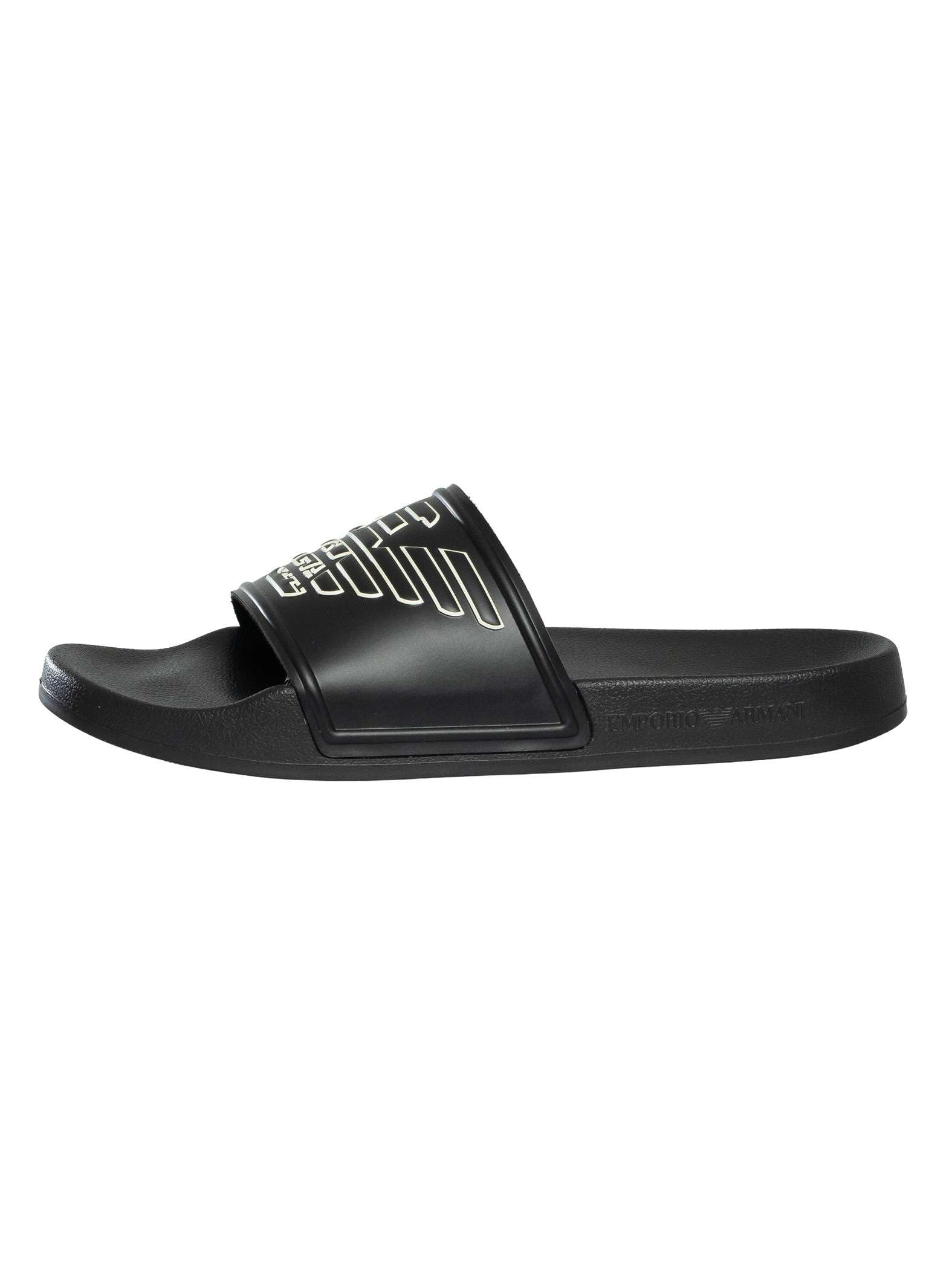 Emporio Armani Sandales à brides pour homme, idéales pour la mer, la piscine et la plage, article EX000042 AF22189