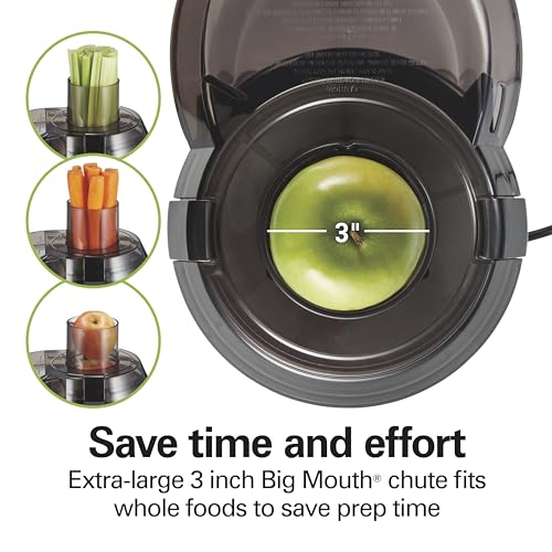 Hamilton Beach 67601AG Juicer Machine, Big Mouth Large 3 Inch Feed Chute For Whole Fruits And Vegetables, Easy To Clean, Centrifugal Extractor thumb #2