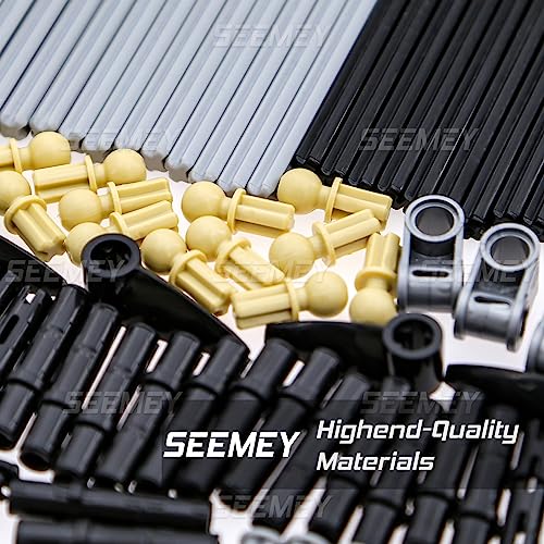 Image of SEEMEY 884pcs Axle Connectors Bricks Compatible with L Brand Technic-Parts | Building Blocks Bulk-Pieces Set，Complete Variety