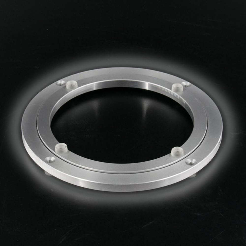 HCZION Cojinete De Soporte Rodillo De Placa Giratoria De Vidrio De Anillo Giratorio, Rodamientos De Plataforma Giratoria De Mesa De Comedor, Soporte Giratorio Lazy Susan para Soporte De Exhibición De