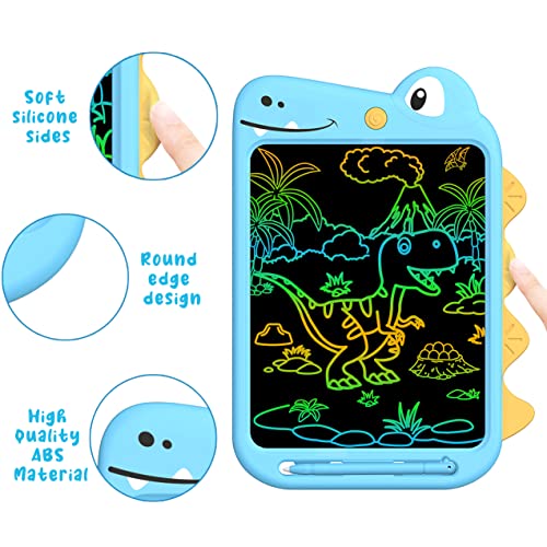 Licootty 10 Inch Colorful Lcd Writing Tablet Drawing Board For Kids Girls Boys Baby Toddler Toys Educational Drawing Tablet Doodle Board Dinosaur Toys For Kids 3 4 5 6 7 8 Years Old Gifts (Dinosaur) #TOP3