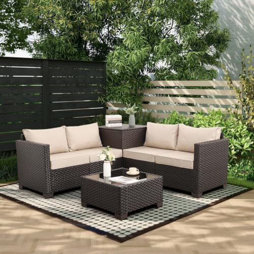 WAROOM 4-Piece Rattan Set